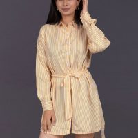 Striped Shirt Dress