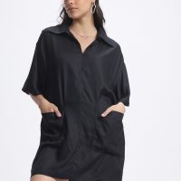 Oversized Shirt-Style Dress