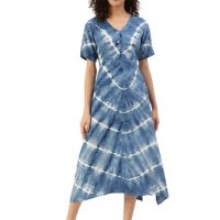 Maaesa Women A-Line Tie-Dye Dress